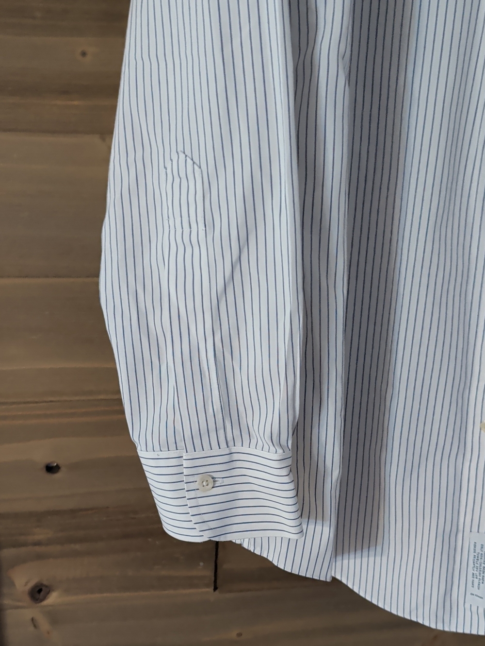 BrooksBrothers Men's Blue Stripe Button-Down Dress Shirt 14 1/2 - 32 - Picture 2 of 5